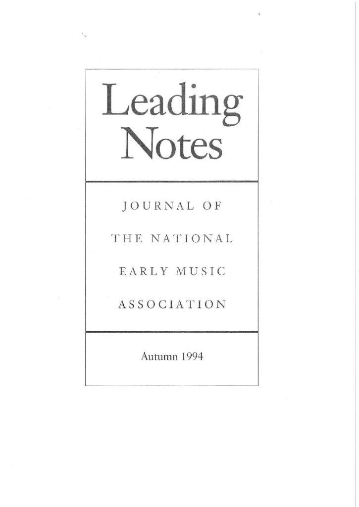 thumbnail of LN 8 Autumn 1994