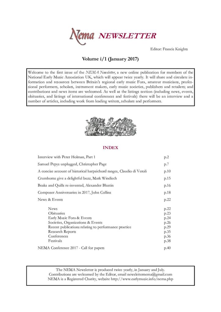 thumbnail of NEMA Newsletter i/1 (January 2017)