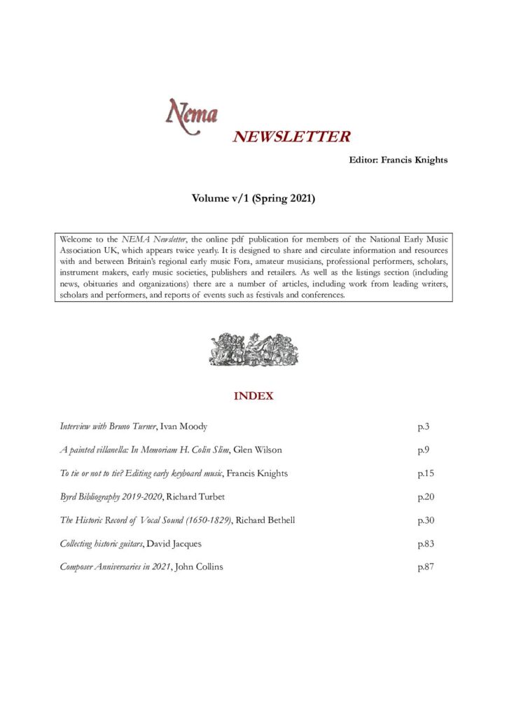 thumbnail of NEMA Newsletter v/1 (Spring 2021)