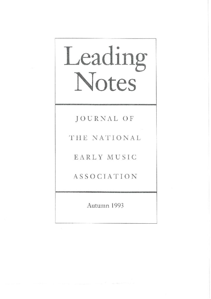 thumbnail of LN 6 Autumn 1993