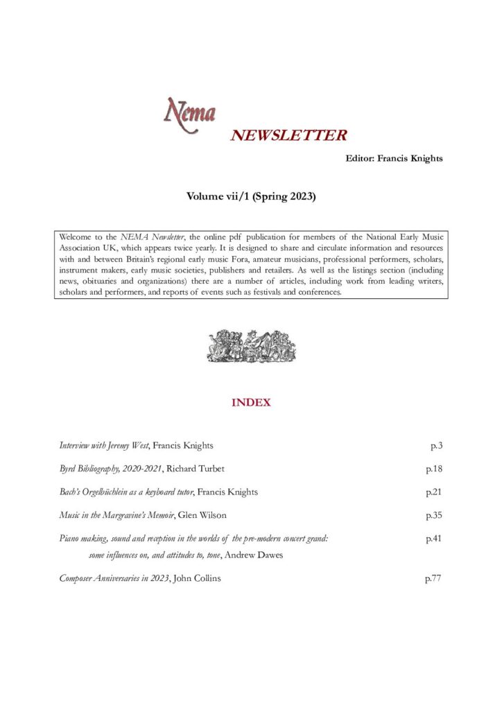thumbnail of NEMA Newsletter vii/1 (Spring 2023)